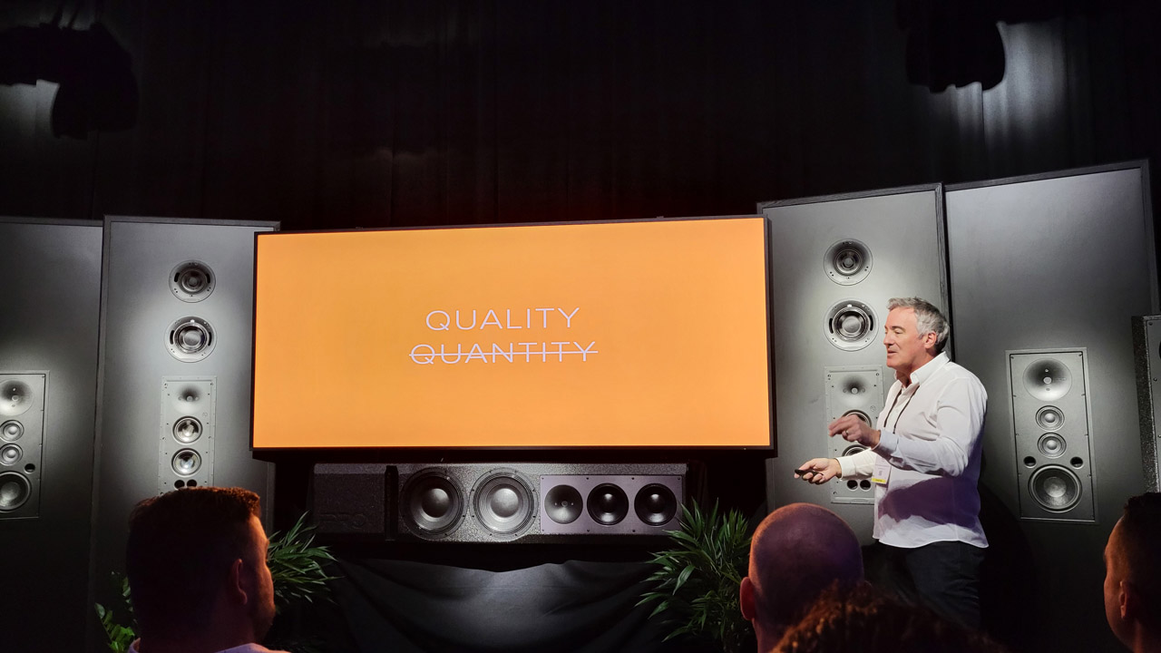 Paul Hales of Theory Audio Design emphasizes quality over quantity.