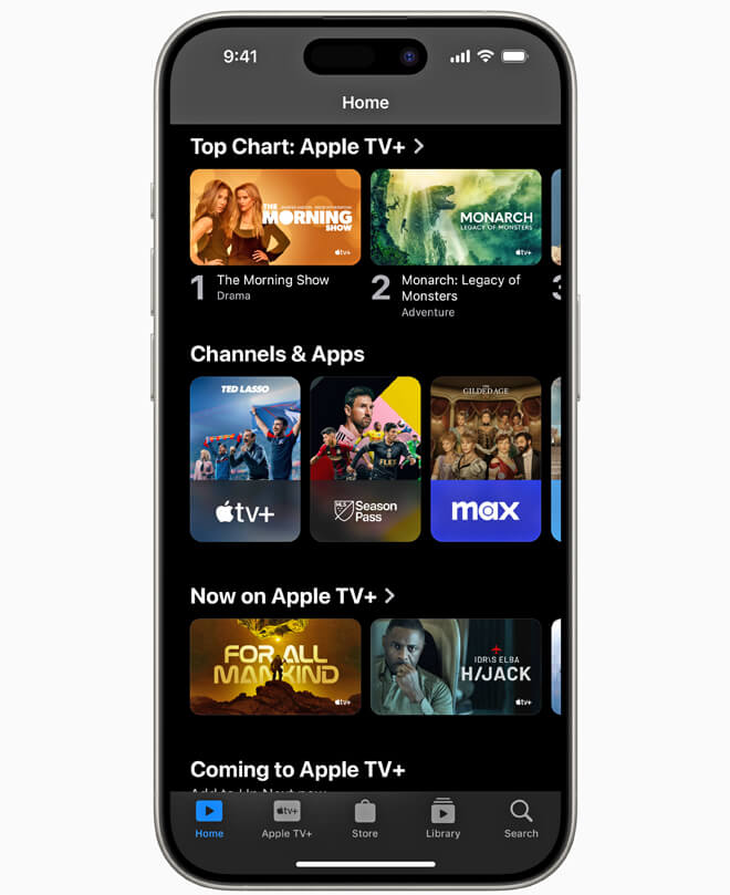 Apple TV App iOS on iPhone