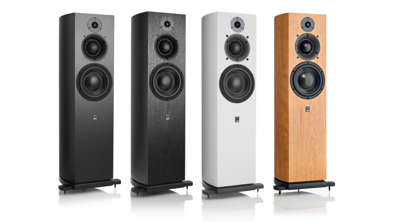 ATC SCM40A Active Floorstanding Loudspeakers in Satin Black, Black Ash, Satin White and Cherry Finishes