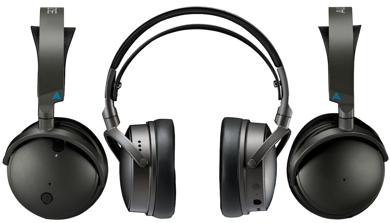 Audeze Maxwell Wireless Gaming Headphones Left, Back and Right Side Views