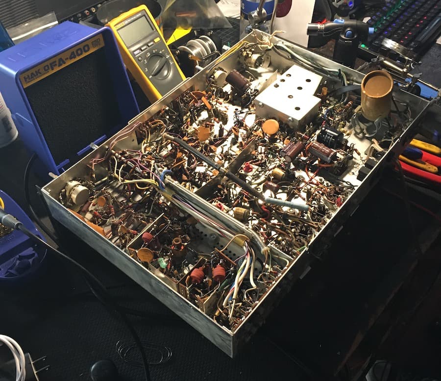 Vintage Audio workbench Repairing Fiscer Receiver