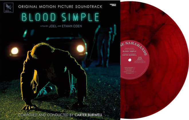Carter Burwell – Blood Simple (Original Motion Picture Soundtrack/Deluxe Edition) (1-LP; Bloodshot Vinyl)