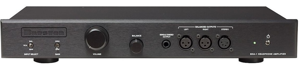 Bryston BHA-1 Headphone Amplifier Black Front