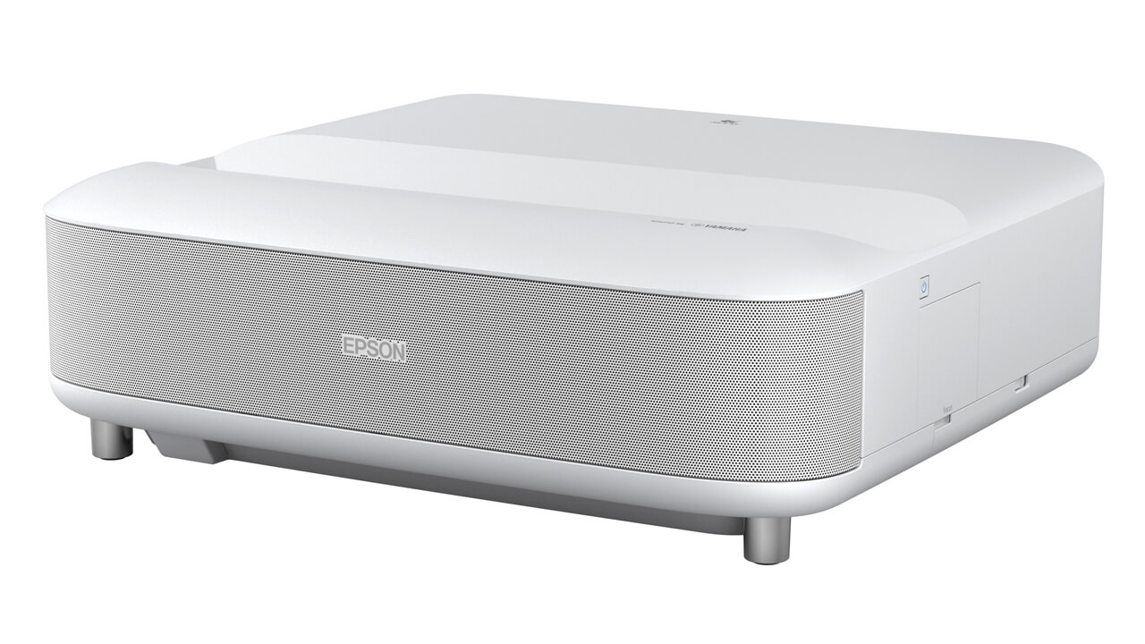 Epson Epiqvision LS650 Ultra Short Throw Projector Front Angle White