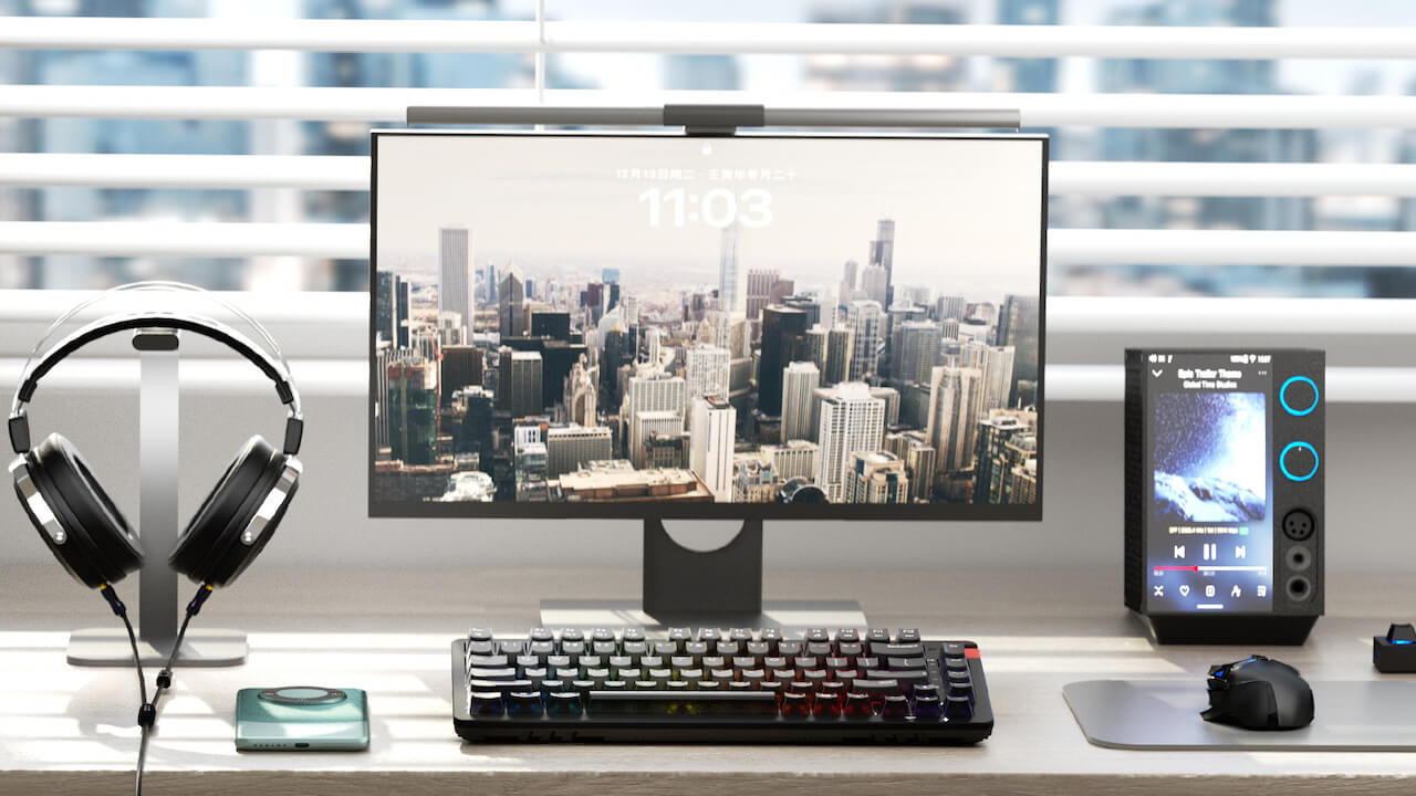 FiiO KB3 Hi-Fi Keyboard Desktop Lifestyle