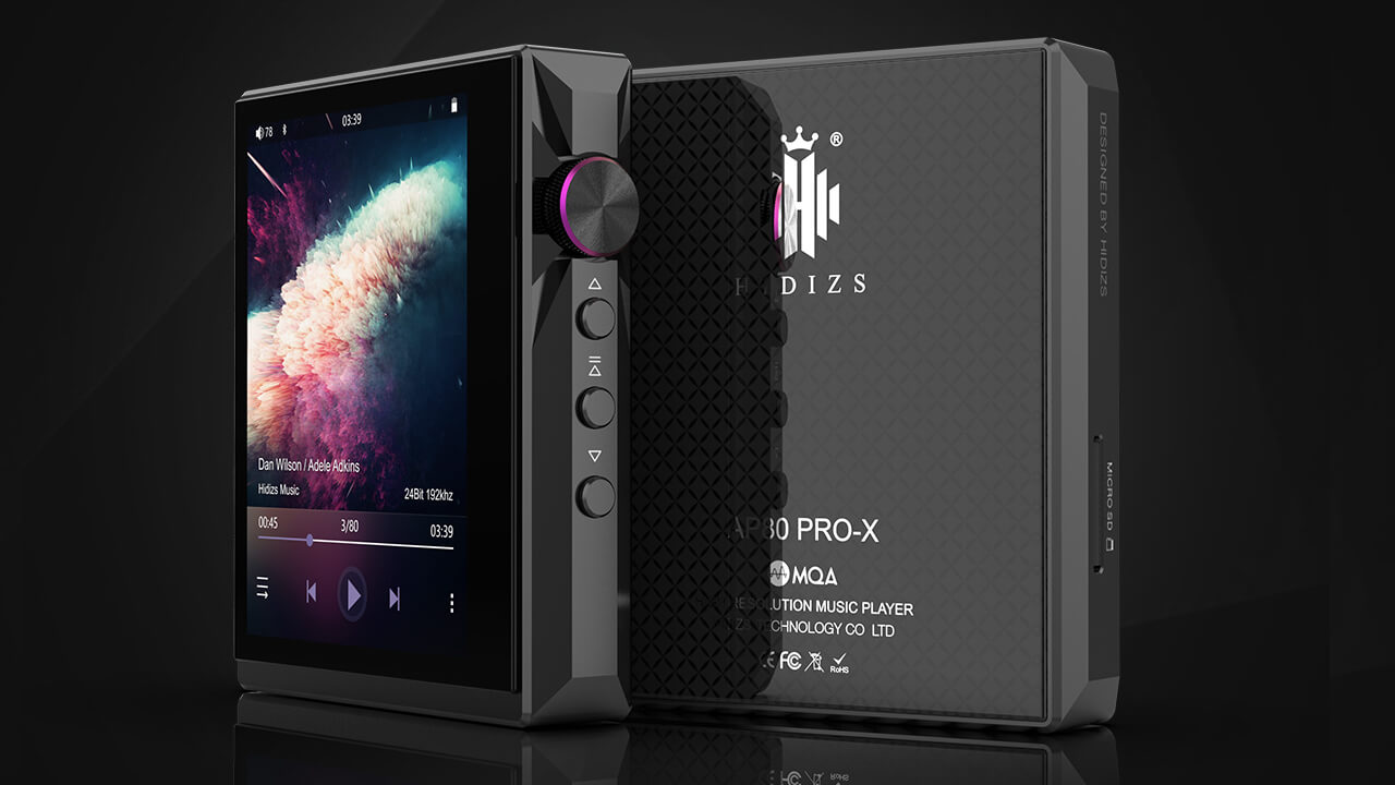 Hidizs AP80 PRO-X Portable Balanced Lossless MQA Music Player DAP Black
