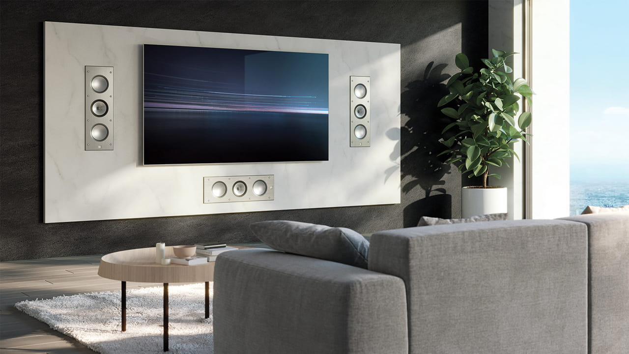 KEF Ci3160RLM-THX In-wall Speakers Lifestyle living room