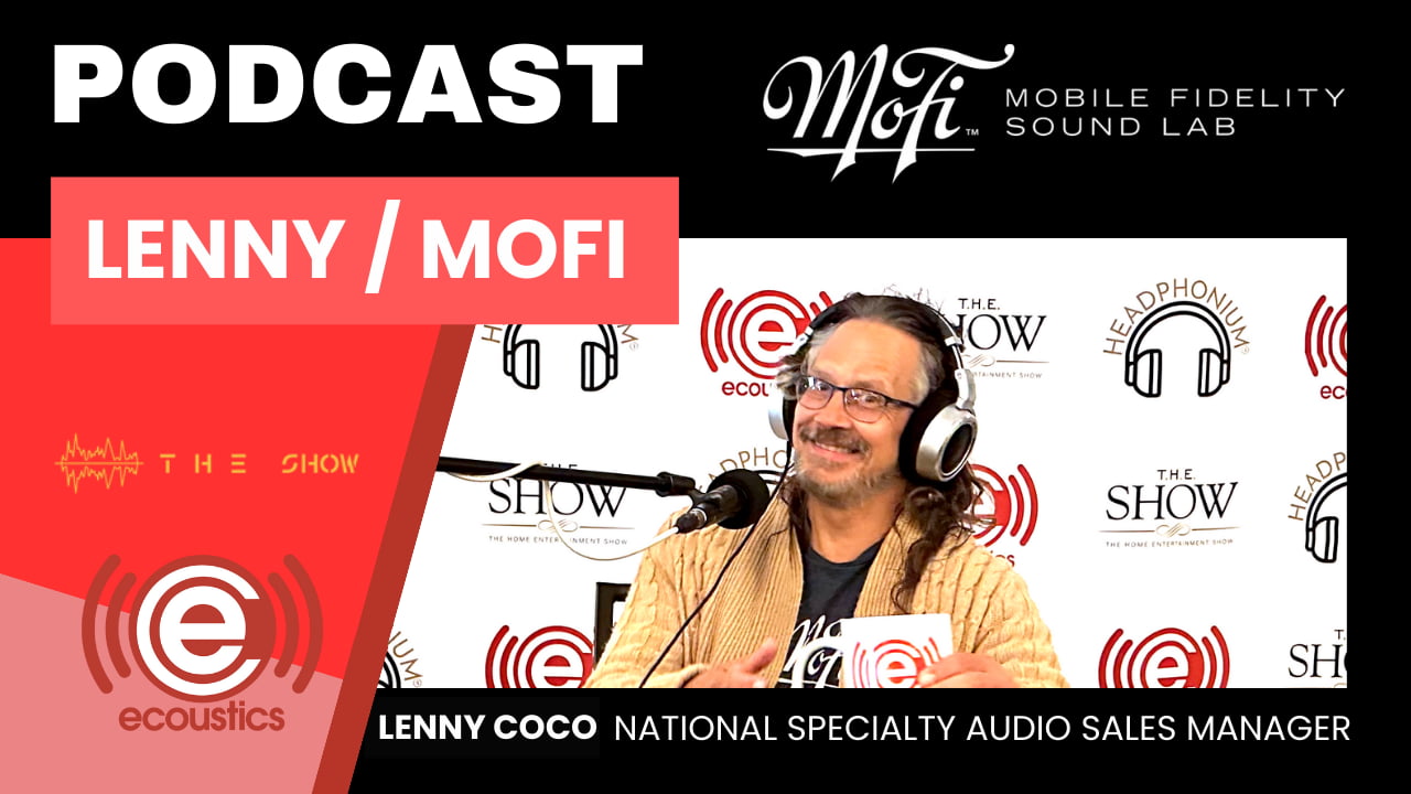 Podcast recording with Lenny CoCo of MoFi Distribution at T.H.E. Show 2023