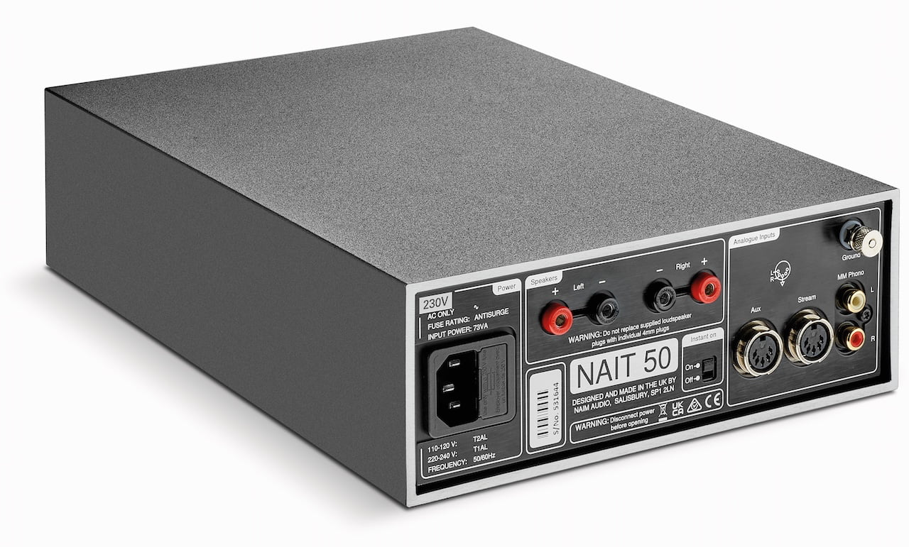 Naim Audio NAIT 50 50th Anniversary Integrated Amplifier Rear Angle