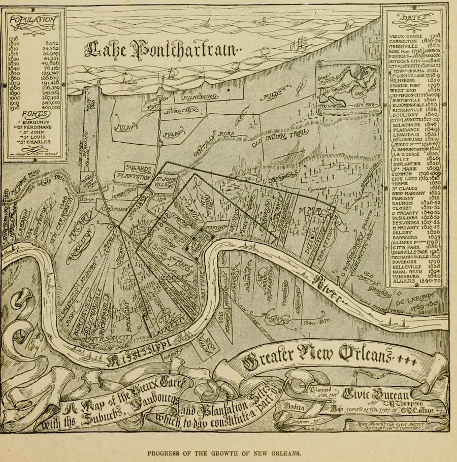 New Orleans Map 1919