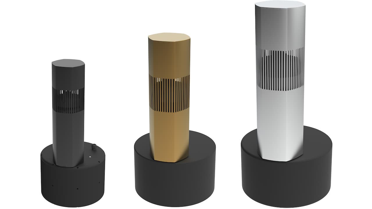 Origin Acoustics Ambisonic Bollard Hex landscape speakers in all colors and sizes