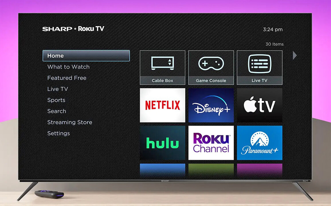 Sharp TV with Roku OS