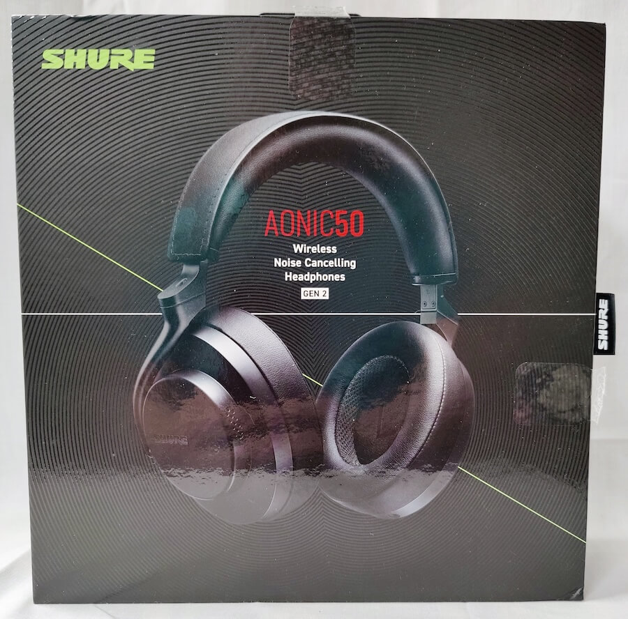 Shure AONIC 50 GEN 2 Wireless Noise Cancelling Headphones Package Front