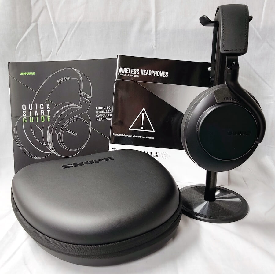 Shure AONIC 50 GEN 2 Wireless Noise Cancelling Headphones with carry case