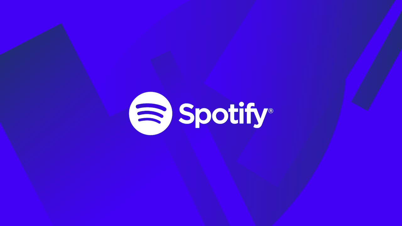 Spotify Logo on Blue Background