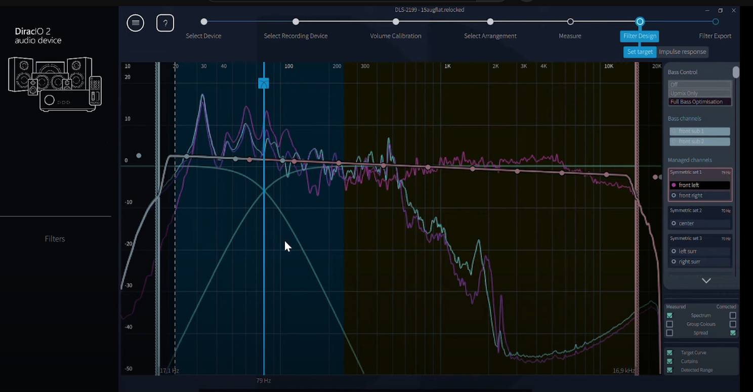 Dirac Live Bass Control Target Curve Optimization