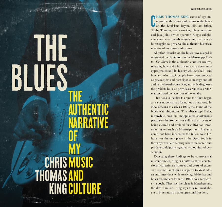 Front Dustcover of The Blues Book by Chris Thomas King